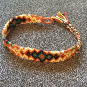 Orange Braided Friendship Bracelet New